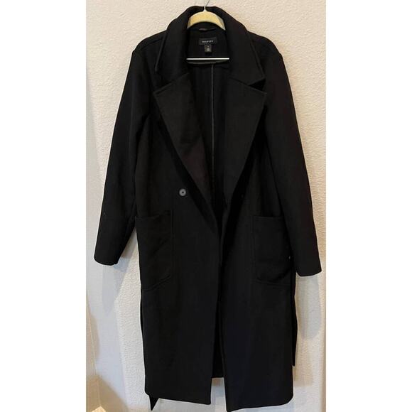 NWT Halogen Belted Wool Blend Coat Size Large - Picture 4 of 10